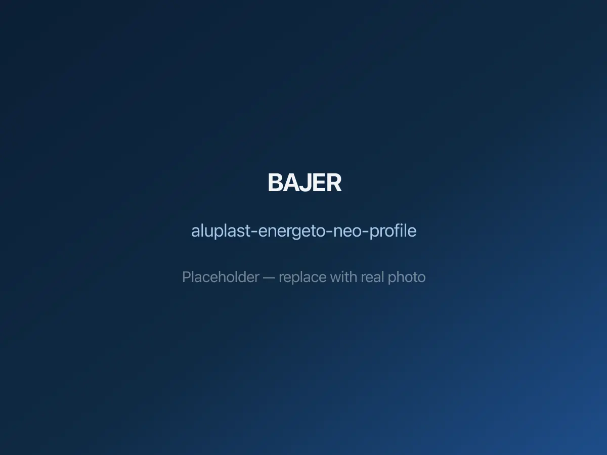 Prerje teknike e profilit ALUPLAST energeto neo 76 mm me xham trefish
