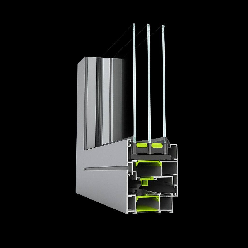 Profil dritare alumini me termo profil dhe xham trefish